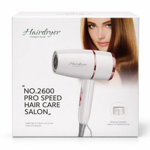 Hair Dryer, High Power Hot and Cool, with Fast Drying and Quiet Design