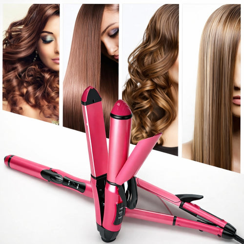 Hair Straightener, Curler and Crimper Ceramic Hair Styling Tool