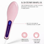 Hair Straightener, Electric Brush Comb Ceramic Heating