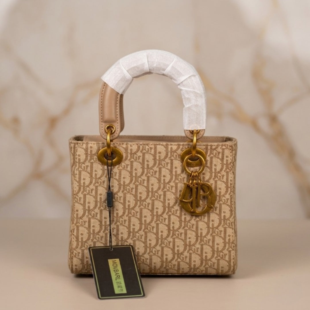 Handbag Stylish Shoulder Bag Elegant Ladies Purse Beige for Women