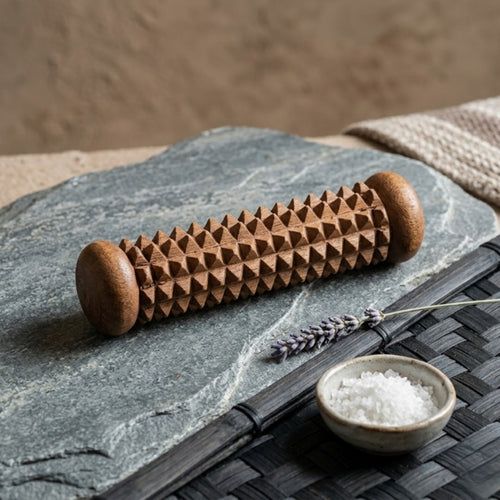 Handcrafted Wooden Palm Massager Reflexology Acupressure Roller