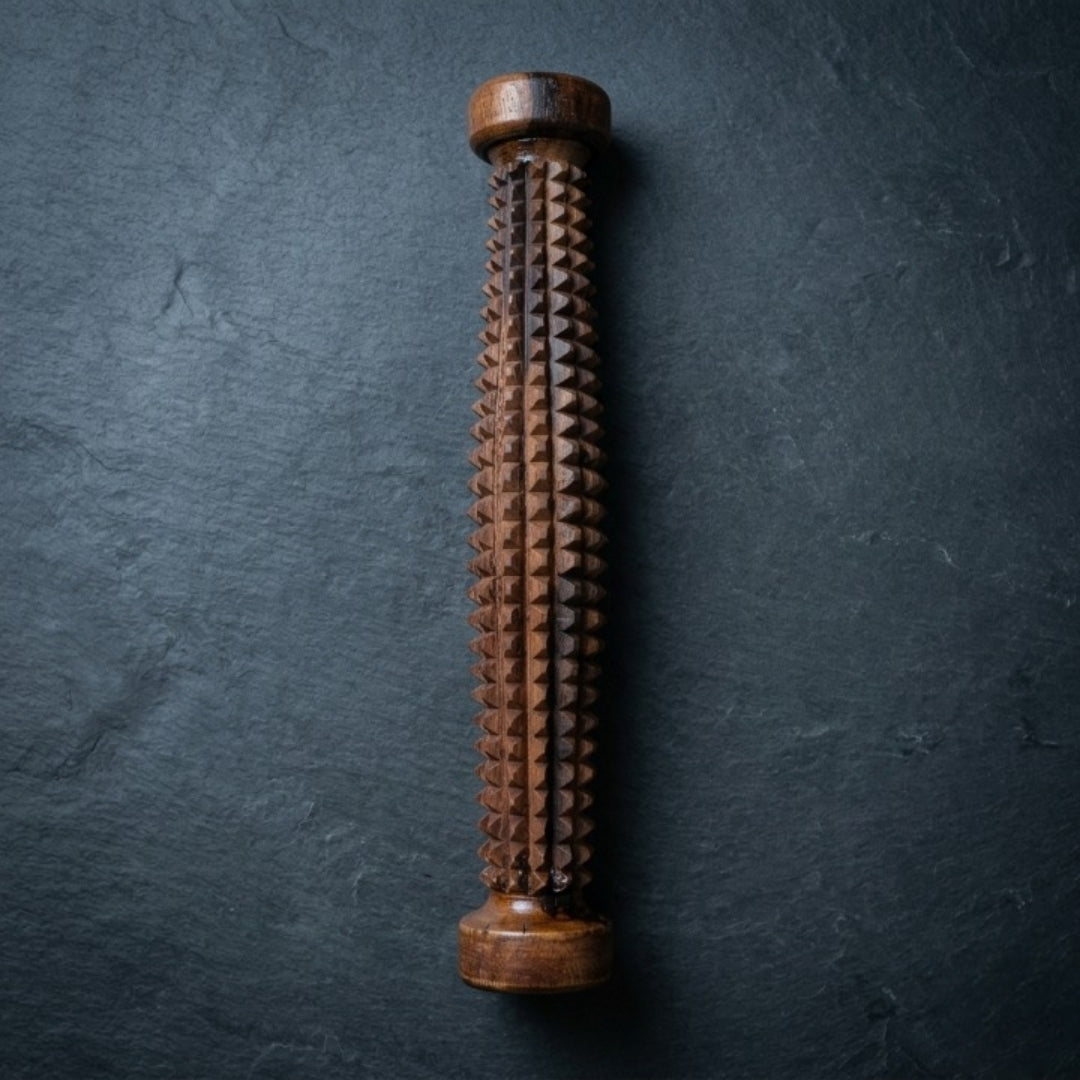 Handcrafted wooden massager