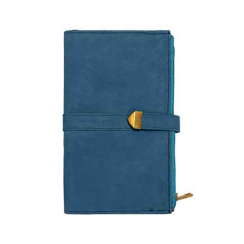 Ruvee blue clutch wallet – elegant women’s leather wallet in a calming tone
