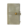 Ruvee silver leather wallet – metallic clutch design for stylish women