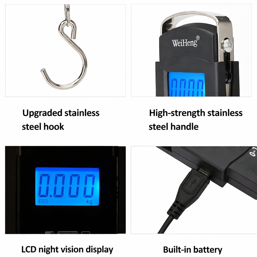 Hanging Scale, Portable Digital, LED Display