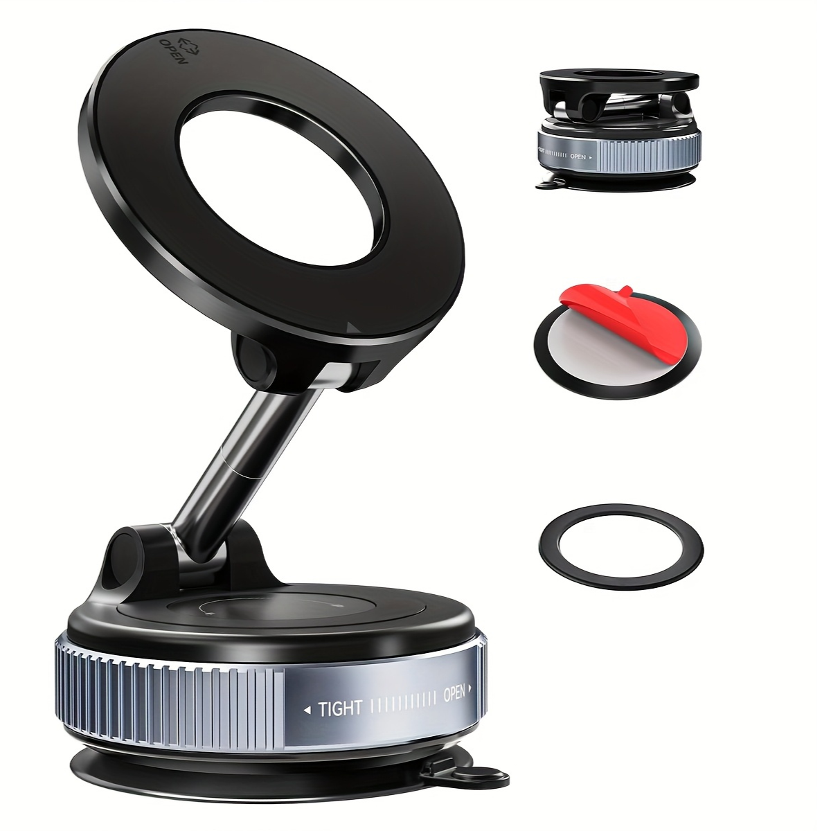 Adjustable Mobile Suction Holder,  Strong Grip Phone Mount for Car