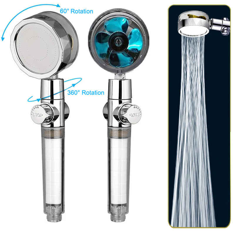 Shower Head, Pressurized Handheld, with Micro Nozzle Water Saving Design