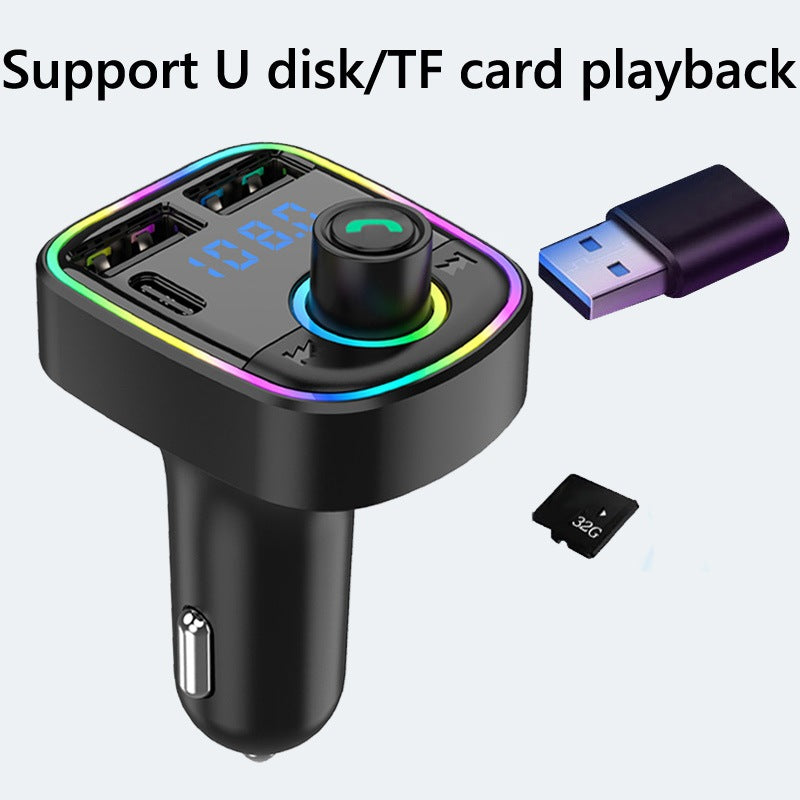 C1 Car MP3 Modulator Bluetooth FM Transmitter Type C Charging
