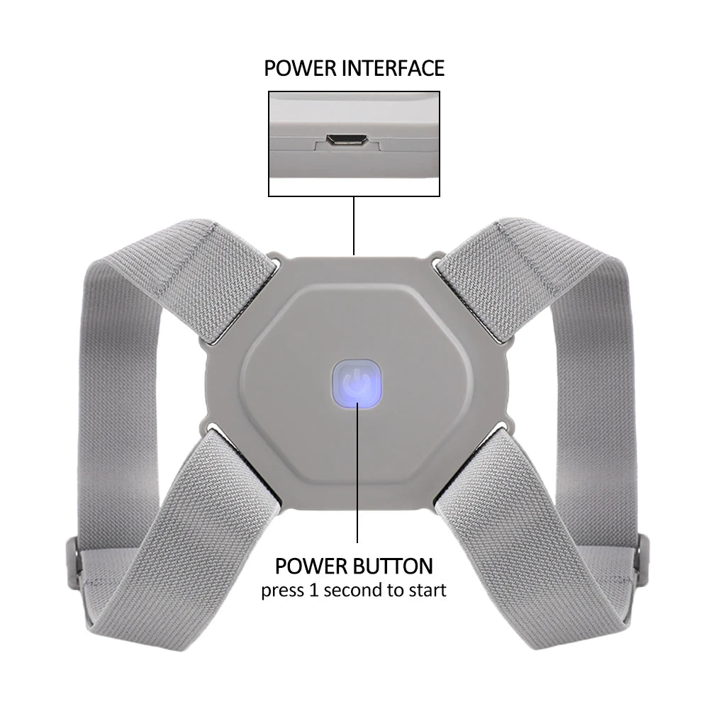Smart Posture Corrector Vibration Reminder USB Rechargeable Device