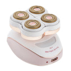 Hair Removal Shaver, Cordless Electric with 4 Floating Heads