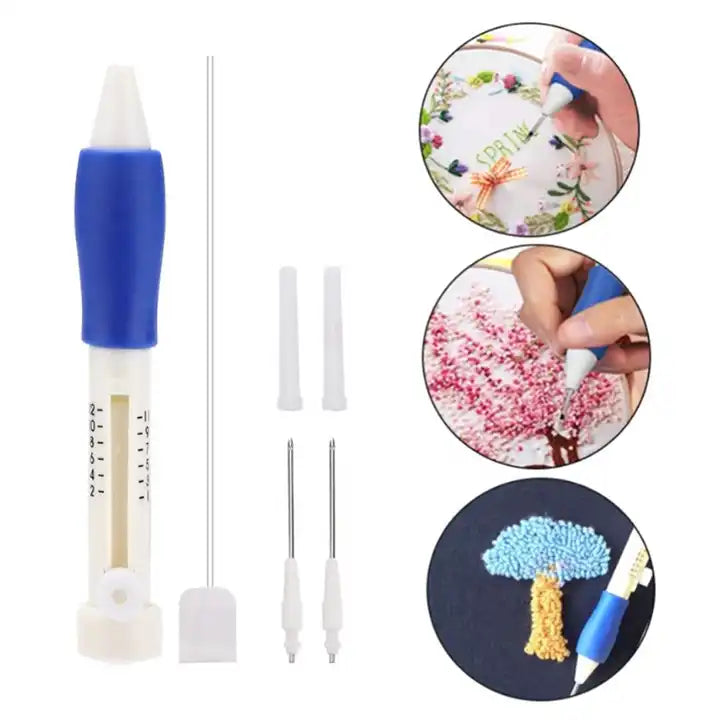 Needle, Hand Embroidery Punch Tool Set for Craft Sewing