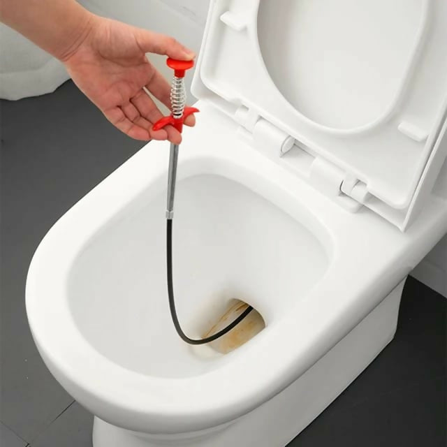 Stainless Steel Sink Wire Drain Cleaner | 60cm Spring Cleaning Stick