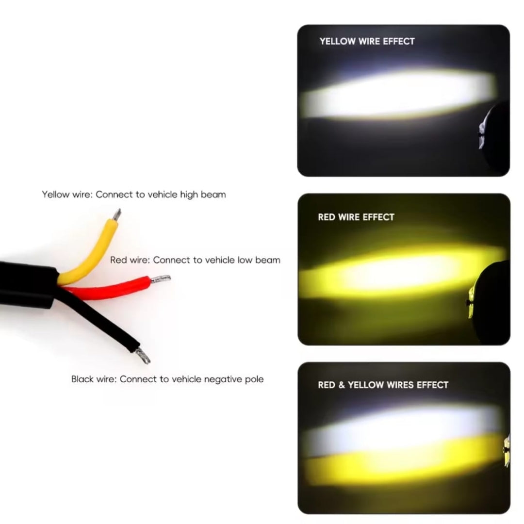 Helmet-style motorcycle fog light