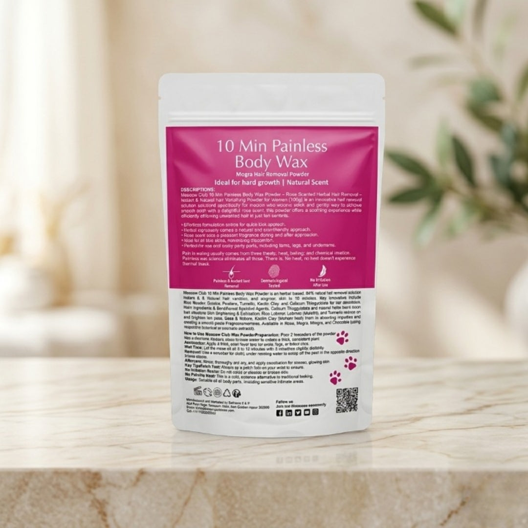 Herbal Mogra Scented Hair Removal Wax Powder 100g