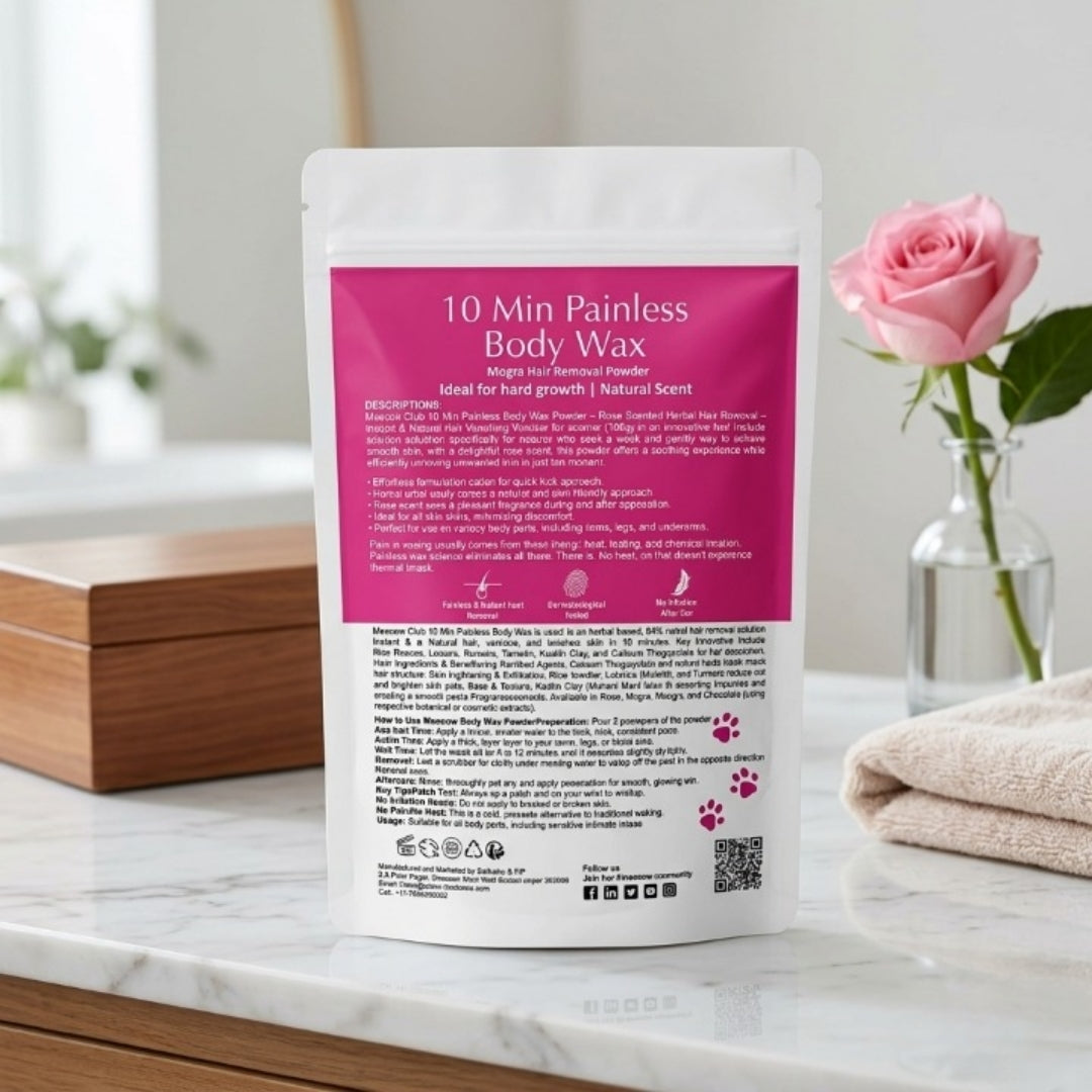 Herbal Mogra Scented Hair Removal Wax Powder 100g