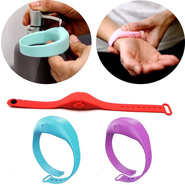 Hand Sanitizer Wristband, Silicone Refillable Travel Dispenser