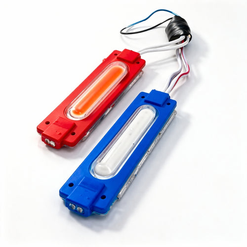 High Quality Red Blue Strobe LED Light Universal 12V Vehicle Flasher