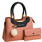 Structured Tote Handbag Collection, Elegant Multi-Color Set