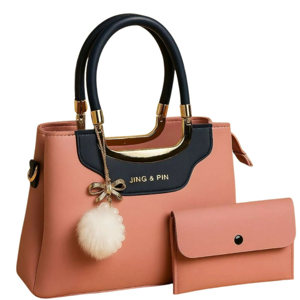 Structured Tote Handbag Collection, Elegant Multi-Color Set