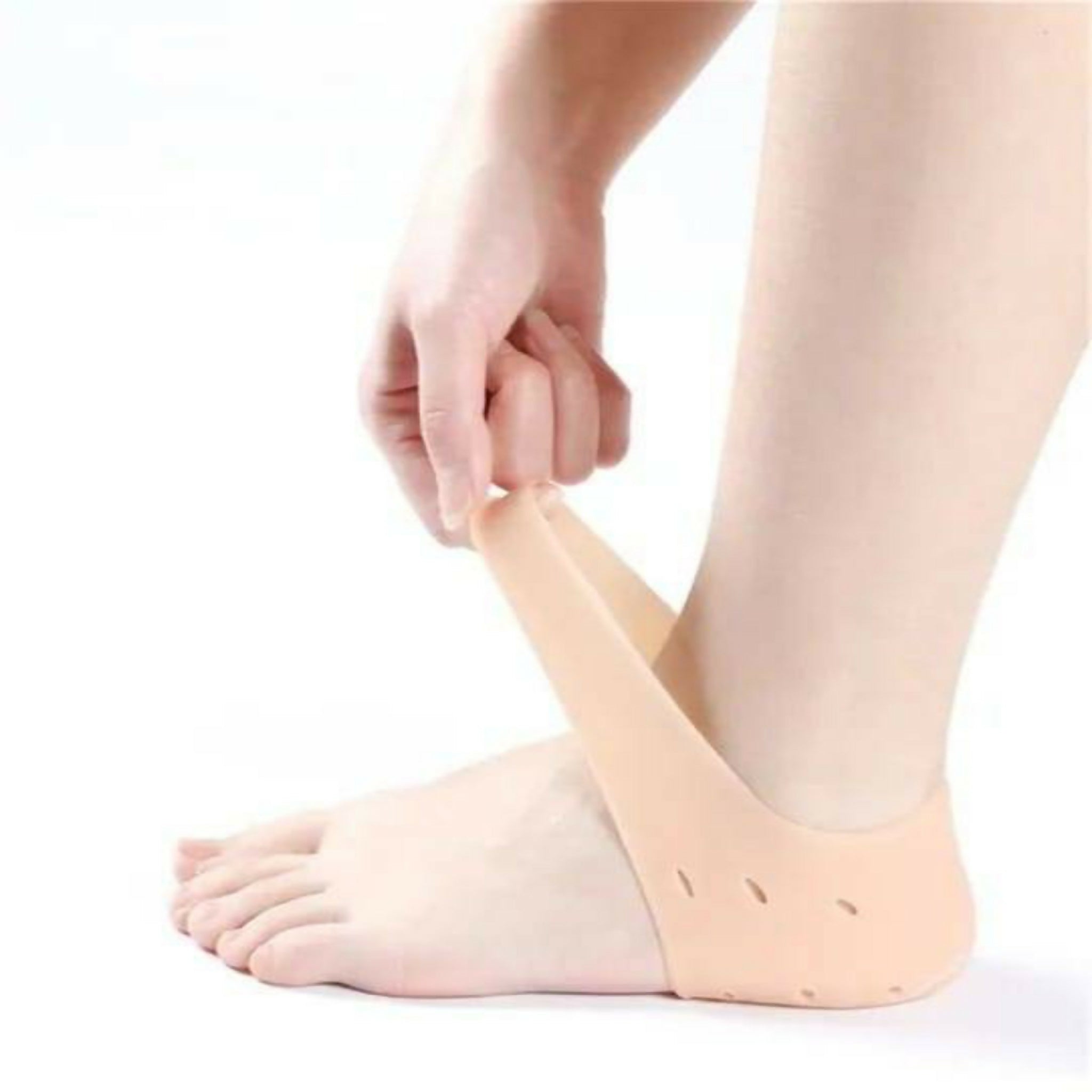 Silicone Gel Heel Pad Socks – Heel Pain Relief & Anti-Crack Protectors | 1 Pair for Men & Women