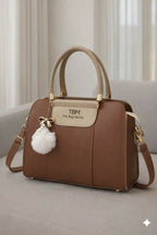 TBM The Bag Master Luxury Handbag – Elegant Two-Tone Designer Tote for Women