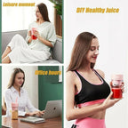 Mason Portable Mini juicer Blender With Straw Cup