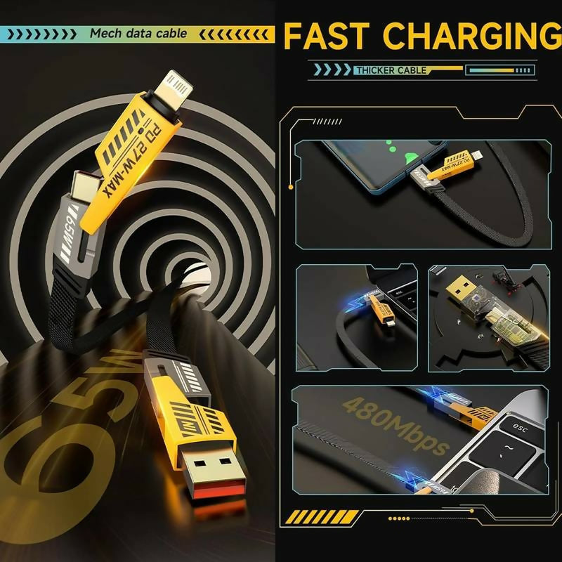 4-in-1 Multi USB Charging Cable – For IPhone and Type C