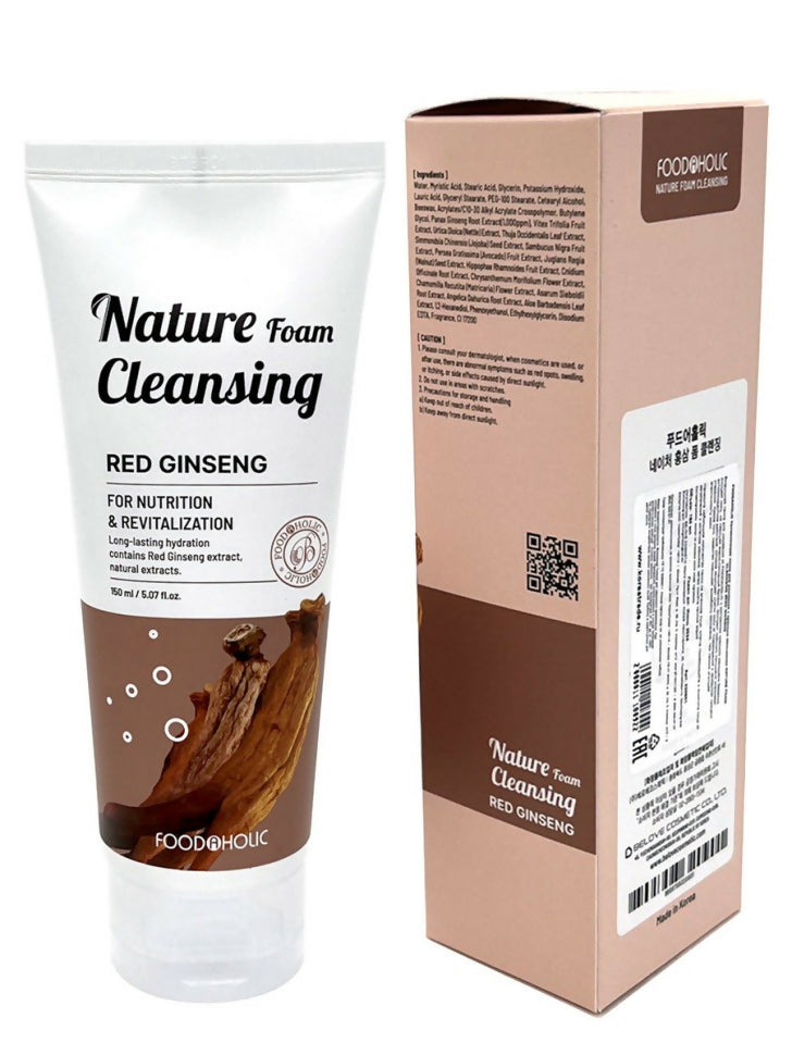 Foodaholic Nature Cleansing Foam Red Ginseng