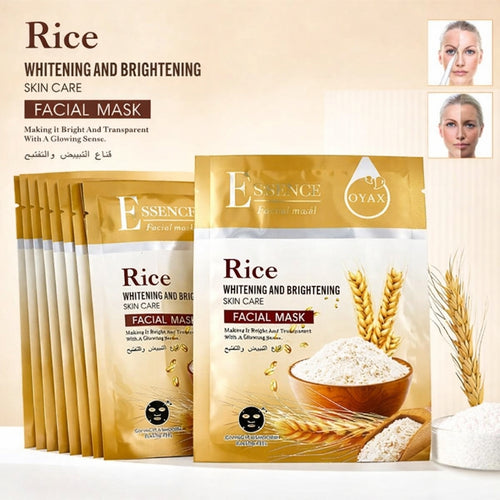 Hydrating Rice Extract Face Masks for All Skin Types 6 Pack