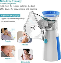 Portable Mesh Nebulizer Quiet Low Power Cell Operated Personal Respiratory Inhaler Providing Reliable Support