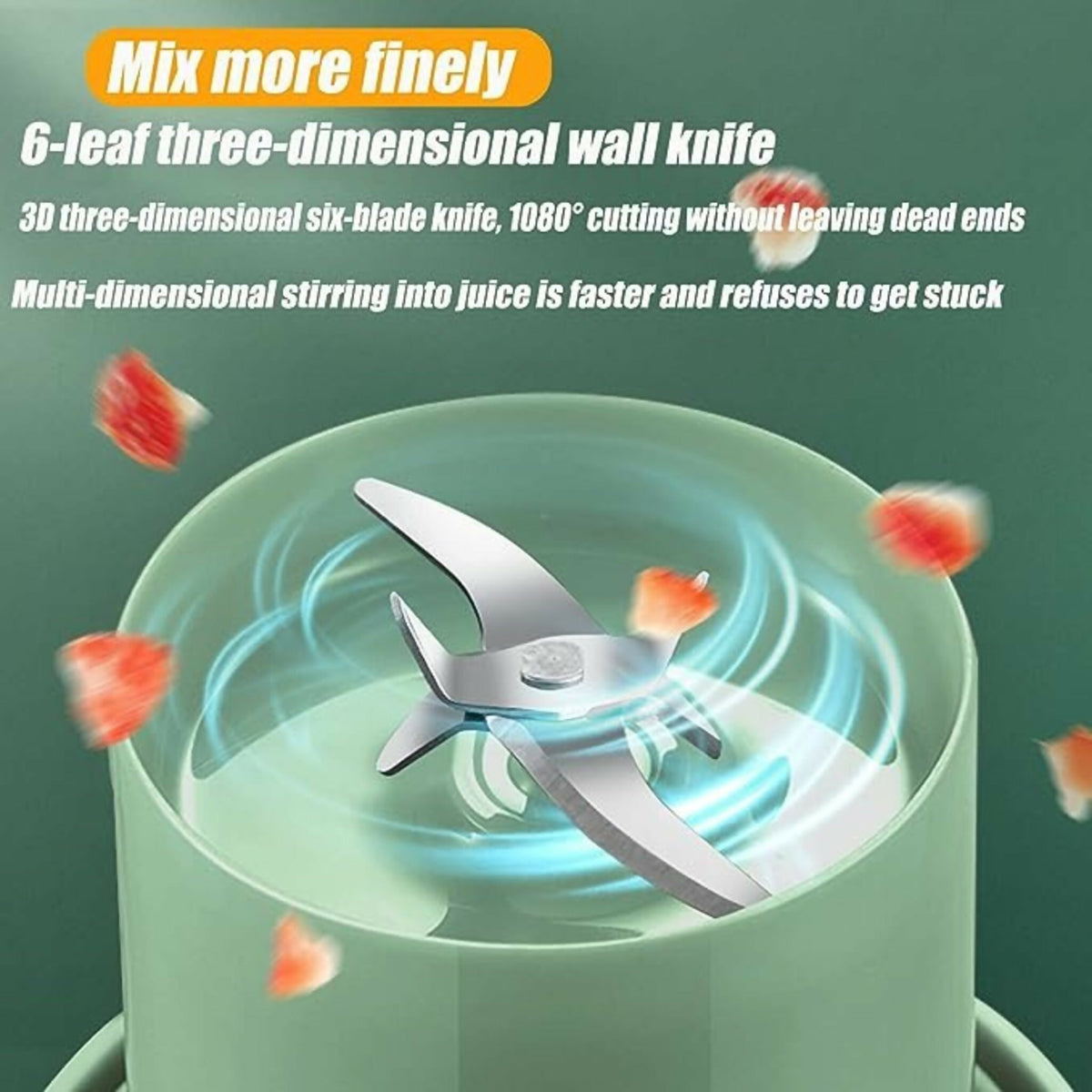 Mason Portable Mini juicer Blender With Straw Cup