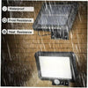 Solar Street LED Sensor Light Wall Lamp Model (BK-128-4COB) with Remote Control Outdoor Solar Panel Lighting