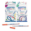 FILA Giotto Turbo Glitter Marker Pastel shades 8 pcs set