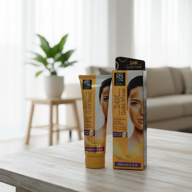 RB Cosmetics Real Beauty 24K Gold Mask | Hydrating & Brightening | Luxury Skincare Treatment | Origina