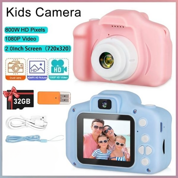Children Mini Digital camera can take pictures video small sir toys| kids camera, Digital video camera for kids, Christmas Birthday Gift for Boys& Gorls_ Random color