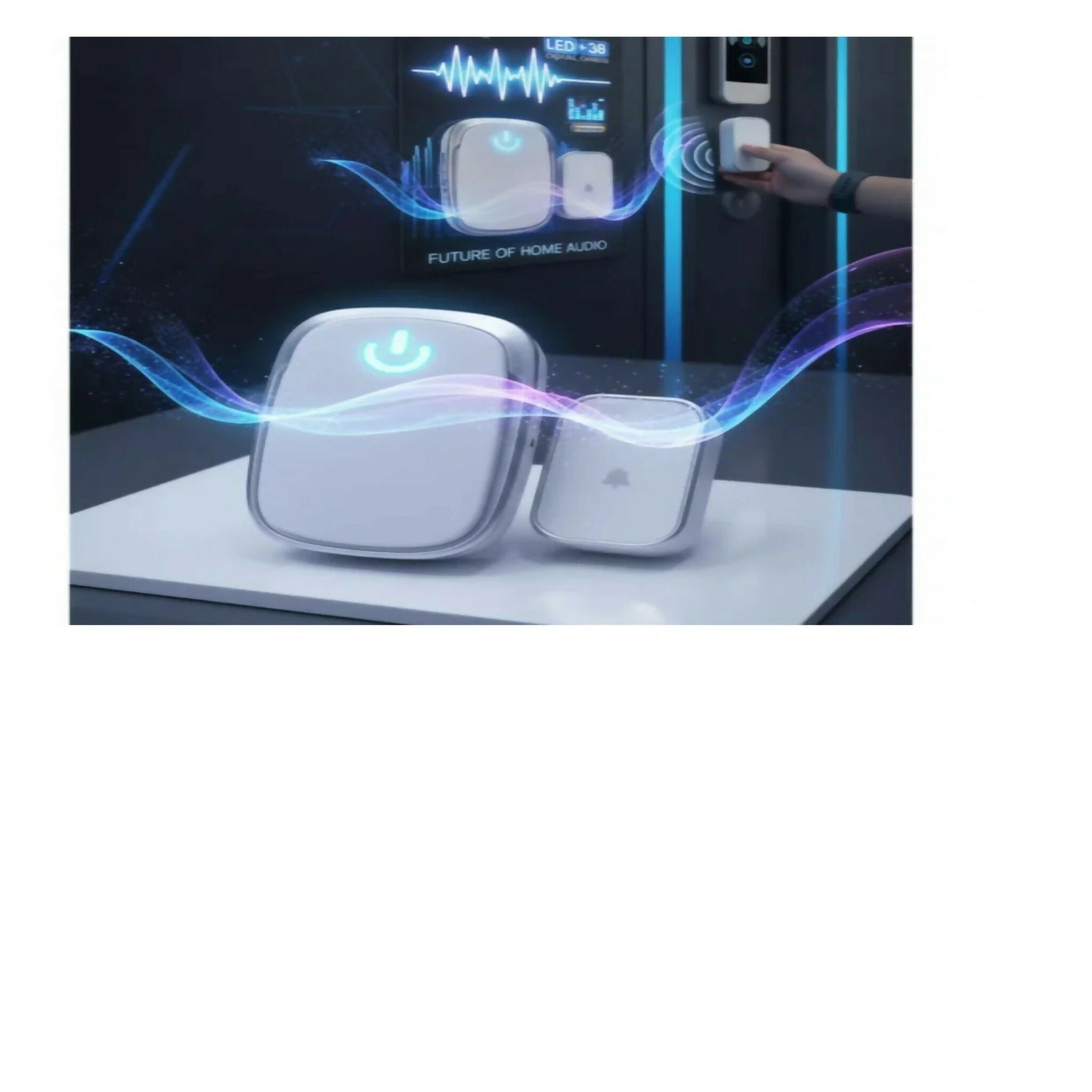 Luckarm Wireless Digital Doorbell – High Quality & Easy Installation