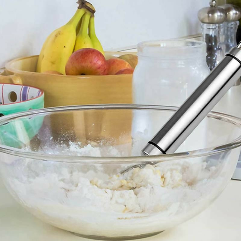 Manual Non Stick Steel Flour Cream Mixer Beater | Dough Whisk Mixer, Kitchen Baking Blender Tool .