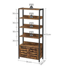 Armoire Bookcase Cabinet Organizer Rack