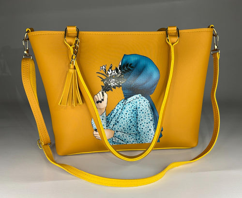 Minimalist Crossbody Bag – Honey Orange