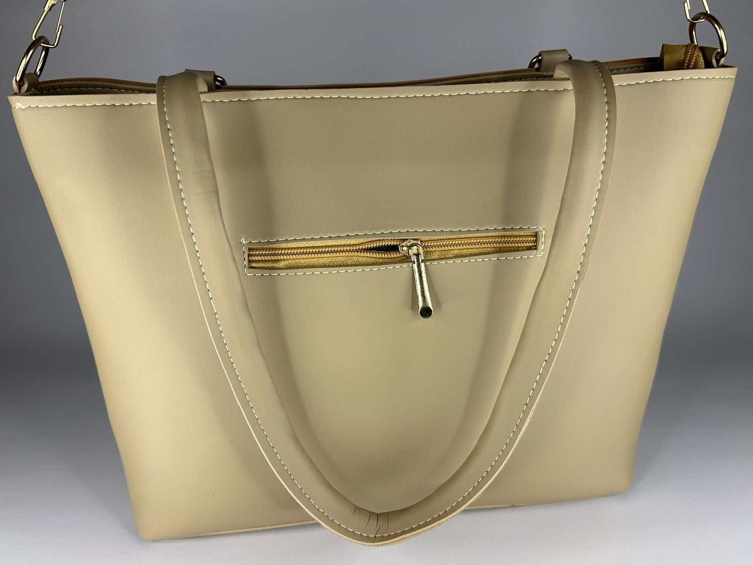 Minimalist Crossbody Bag – Khaki Gold
