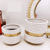 White & Black Pair Candy Vase (Pack 2)