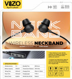 Neckband, Vizo Kung Fu X2 Bluetooth v5.1  with Type C Charging