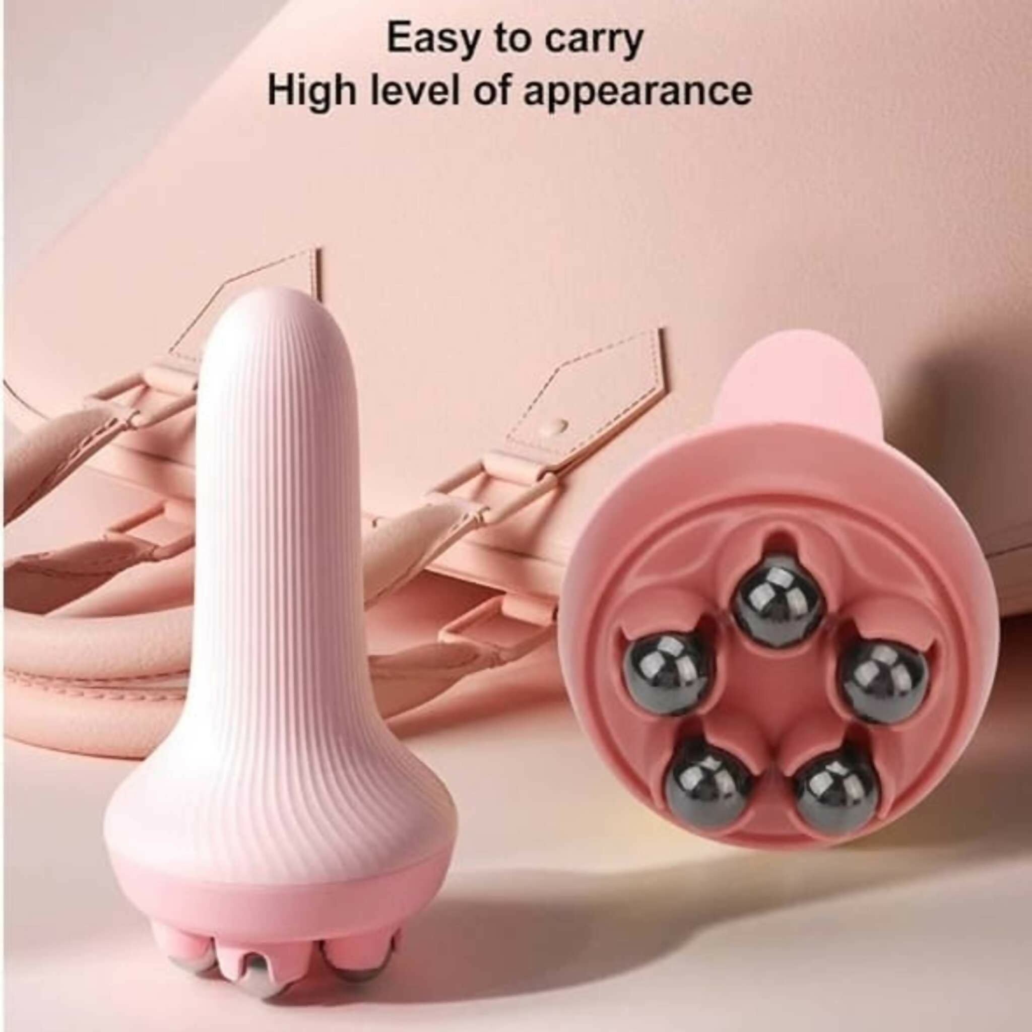 360 Roller Manual Hand Massager Handheld Massage Ball Full Body Pain Relief Neck Back Shoulder Leg And Foot (Random Color)