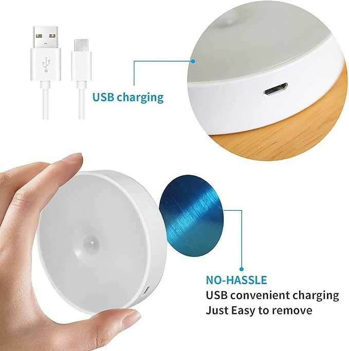 Motion Sensor Light for Home with USB Charging Wireless Self Adhesive LED Body