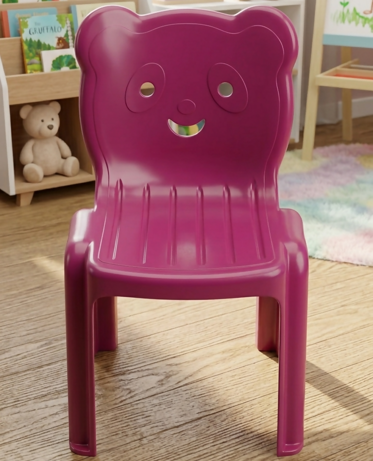 Panda Face Design Kids Chair
