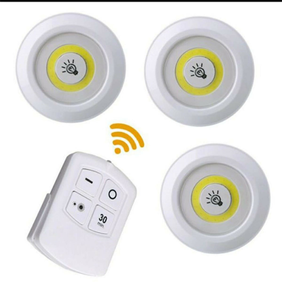 Pack of 3 LED Remote Control Lights