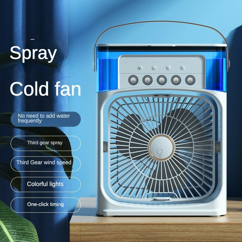 Mini Air Cooler Fan With Evaporative Cooling | Portable Household Air Conditioner 3 Speed | Random Colour