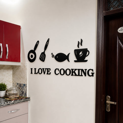 I Love Cooking Wall Decor