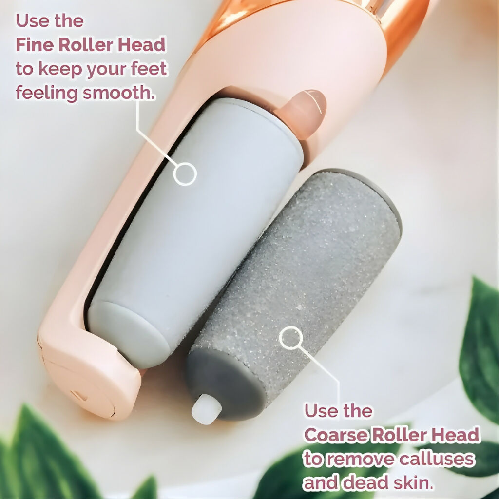 Rechargeable Electric Pedi Foot Filer, Dual Grindstones, Smooth Feet Care