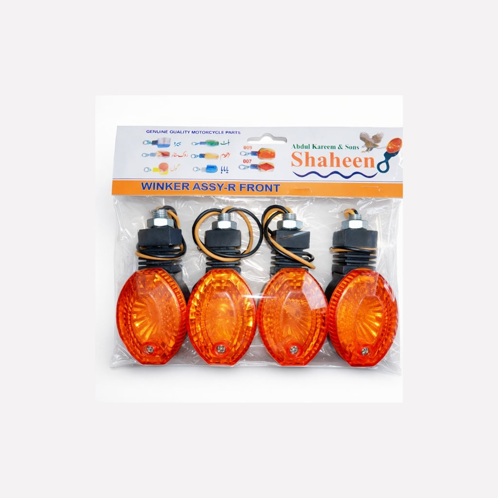 Indicator, Mini Flexible Lights Yellow for Motorcycle